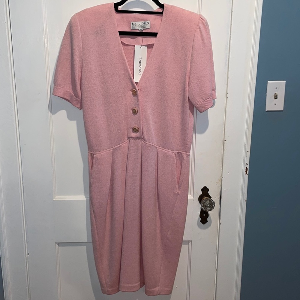 Elegant pink ST JOHN Collection size 12 dress